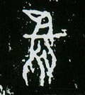 甲骨文拓片-碑帖: 鸟